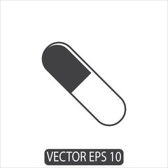 Pills, Capsule Icon, Vector Template