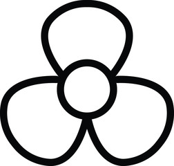 Obraz premium Geranium icon, vector line illustration