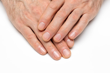manicure for a man. Well-groomed men's hands