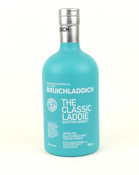Bottle of Bruichladdich Scotch