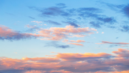 Sunset clouds background