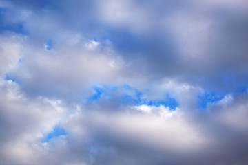 clouds in blue sky. The sky with clouds for background weather in Egypt