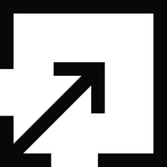 Scalability icon, vector line icon