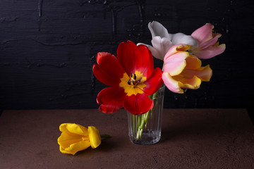 still life with tulips