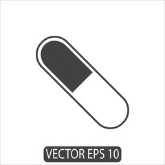Pills, Capsule Icon, Vector Template