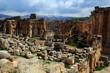The ancient city of Baalbek in Lebanon