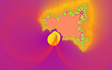 Obraz na płótnie Canvas Purple yellow abstract colorful background with circles