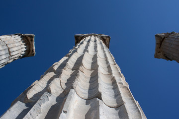 Beautiful ancient ruins of Priene in Turkey