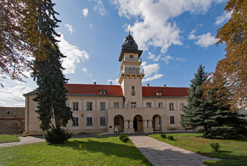 Fototapeta premium Altes Rathaus in Schowkwa in der Ukraine 