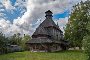 Fototapeta na wymiar The Holy Cross Church at Drohobych, Ukraine
