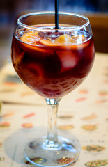 glass of red wine Sangria