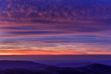 sunrise in Fagaras Mountains, Romania