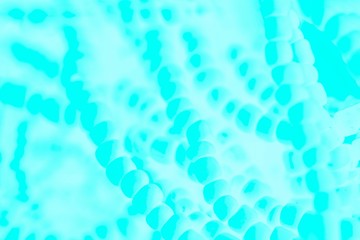 Turquoise aqua aquamarine color gradient background with beads pattern