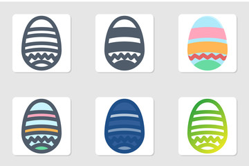 egg icon in isolated on white background. for your web site design, logo, app, UI. Vector graphics illustration and editable stroke. EPS 10.