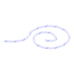 Cowboy rope icon. Isometric of cowboy rope vector icon for web design isolated on white background