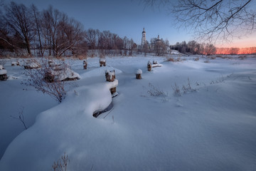 There Under Snow And Ice - Sherna river. Filippovskoe village.