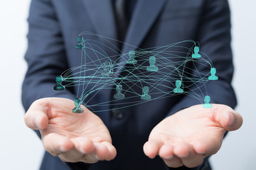 Concept of teamwork and partnership