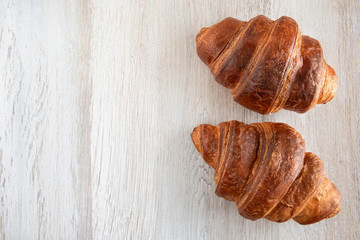 Two croissants.