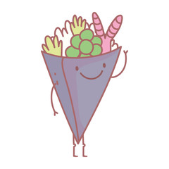 temaki sushi salad restaurant cartoon food cute