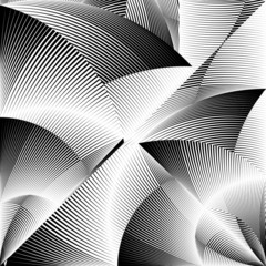 Abstract halftone lines background, creative geometric pattern, vector modern design texture.