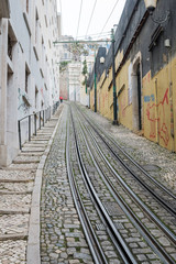 old street in Lisbon Portugal