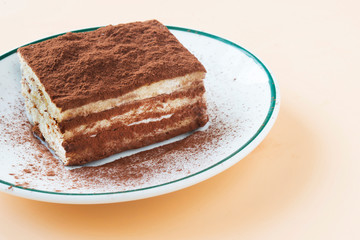 Tiramisu traditional italian dessert