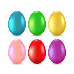 Colored easter egg decorated. Vector. Holiday symbol.