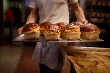 Brot backen in der Backstube