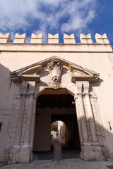Fototapeta premium the entrance to the city, which is accessed from the sun door