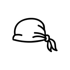 Bandana icon vector. Thin line sign. Isolated contour symbol illustration