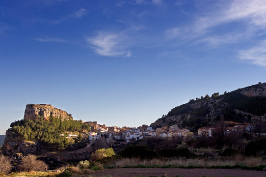 Pueblo de Alpuente en la comarca de los Serrano Valencia