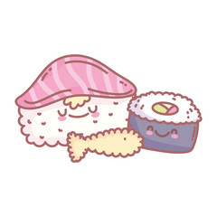 sushi rice salmon and fish menu restaurant food cute