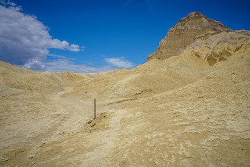 hikink the golden canyon - gower gulch circuit in death valley, california, usa
