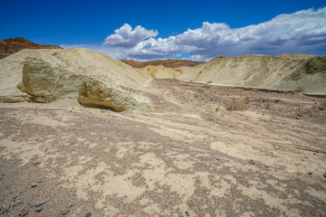 hikink the golden canyon - gower gulch circuit in death valley, california, usa