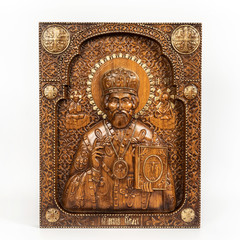 icon with the image of saint of nikolaya wonder-worker