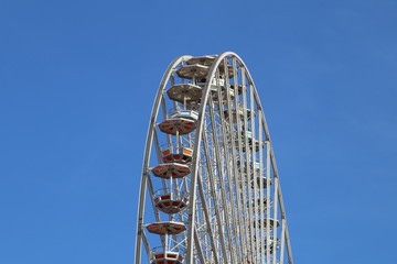 La grande roue de Lyon située place Bellecour - Ville de Lyon - Département du Rhône - France