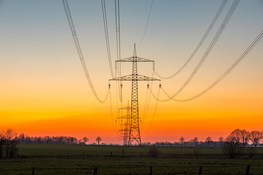 Hochspannungsleitung, Strom, Deutschland
