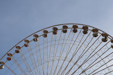 La grande roue de Lyon située place Bellecour - Ville de Lyon - Département du Rhône - France