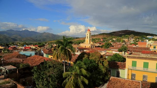 View of the beautiful colonial city of Trinidad in Cuba