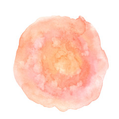 orange watercolor background, paint stain