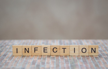 the word infection is from wooden cubes