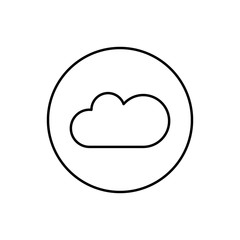 Cloud computing, SEO icon. Simple line, outline vector elements of commerce icons for ui and ux, website or mobile application