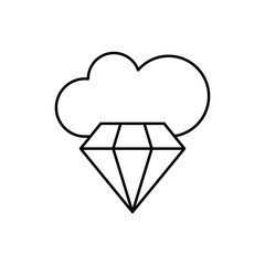 Quality, brilliant, SEO icon. Simple line, outline vector elements of commerce icons for ui and ux, website or mobile application