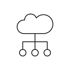 Networking, SEO icon. Simple line, outline vector elements of commerce icons for ui and ux, website or mobile application