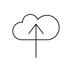 Cloud computing, arrow, SEO icon. Simple line, outline vector elements of commerce icons for ui and ux, website or mobile application