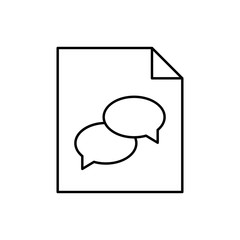 File, paper, SEO icon. Simple line, outline vector elements of commerce icons for ui and ux, website or mobile application