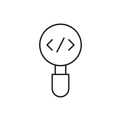 Search, SEO icon. Simple line, outline vector elements of commerce icons for ui and ux, website or mobile application