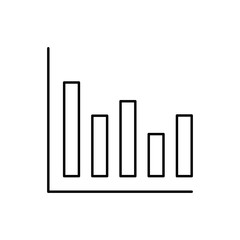 Bar chart, SEO icon. Simple line, outline vector elements of commerce icons for ui and ux, website or mobile application