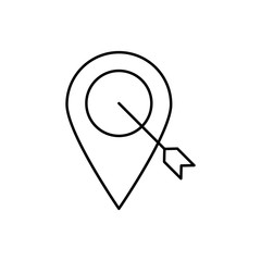 Placeholder, SEO, location icon. Simple line, outline vector elements of commerce icons for ui and ux, website or mobile application