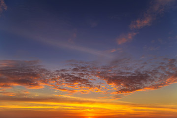 Obraz na płótnie Canvas Panorama sea sunset ocean sunrise seascape